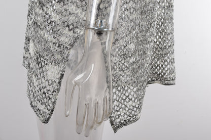 Summer Beach Cover Up Gradient Hollow Out Cutout Knitted Sun Protection Shirt Blouse
