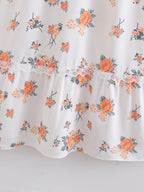 Spring Women Clothing Sweet Lace Stitching Printing Slip Dress FRIDAY