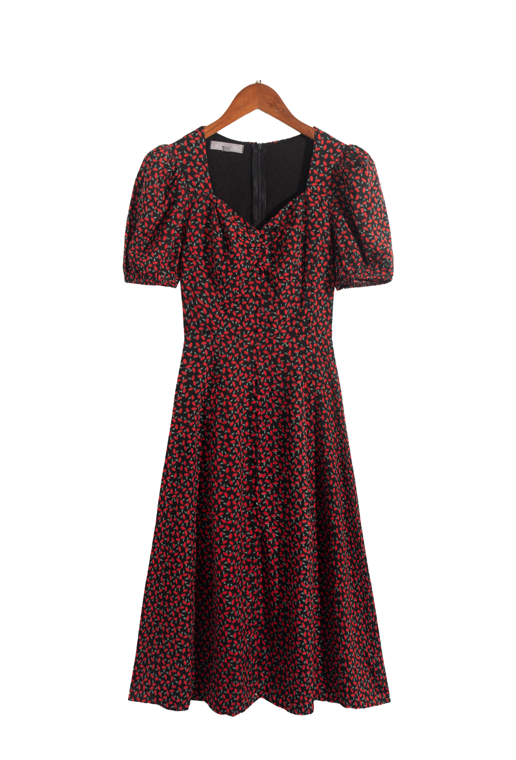 Street Short Sleeve Polka Dot Print High Waist Dress Women Sexy Floral Wrapped Chest Casual Split Dress PullWind