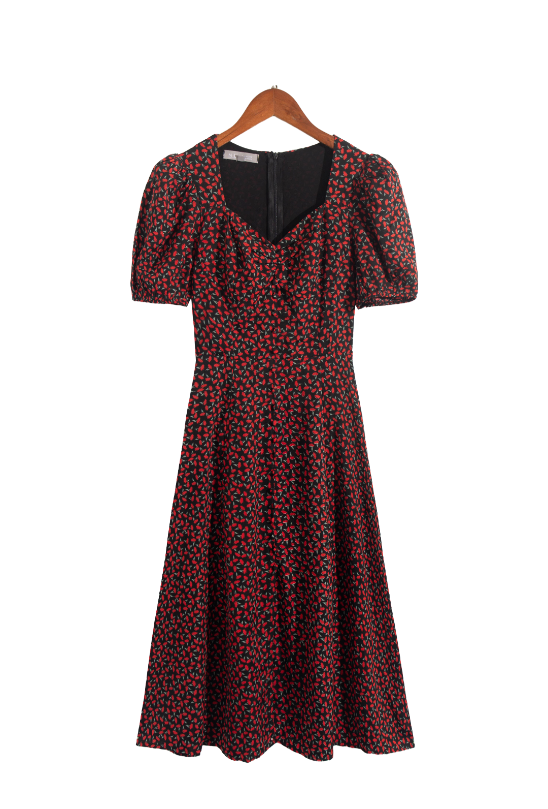 Street Short Sleeve Polka Dot Print High Waist Dress Women Sexy Floral Wrapped Chest Casual Split Dress PullWind