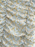 Spring Women Printed Suspender Pleated Dress FRIDAY