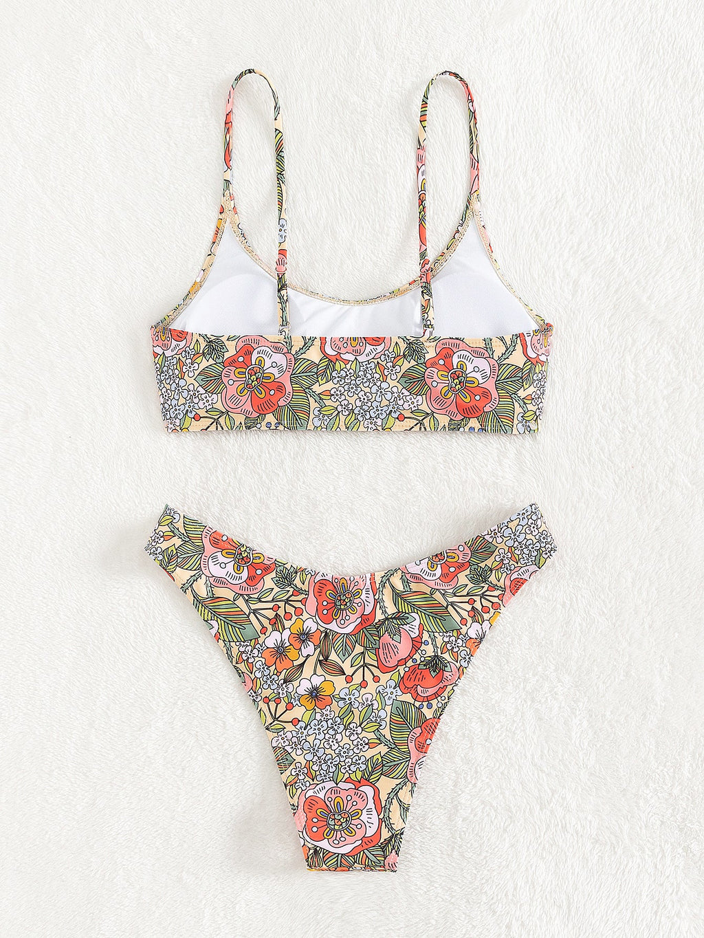 Bikini Swimsuit Sexy Bikini Small Chest Tube Top High Waist Split Swimsuit for Women BALANCE