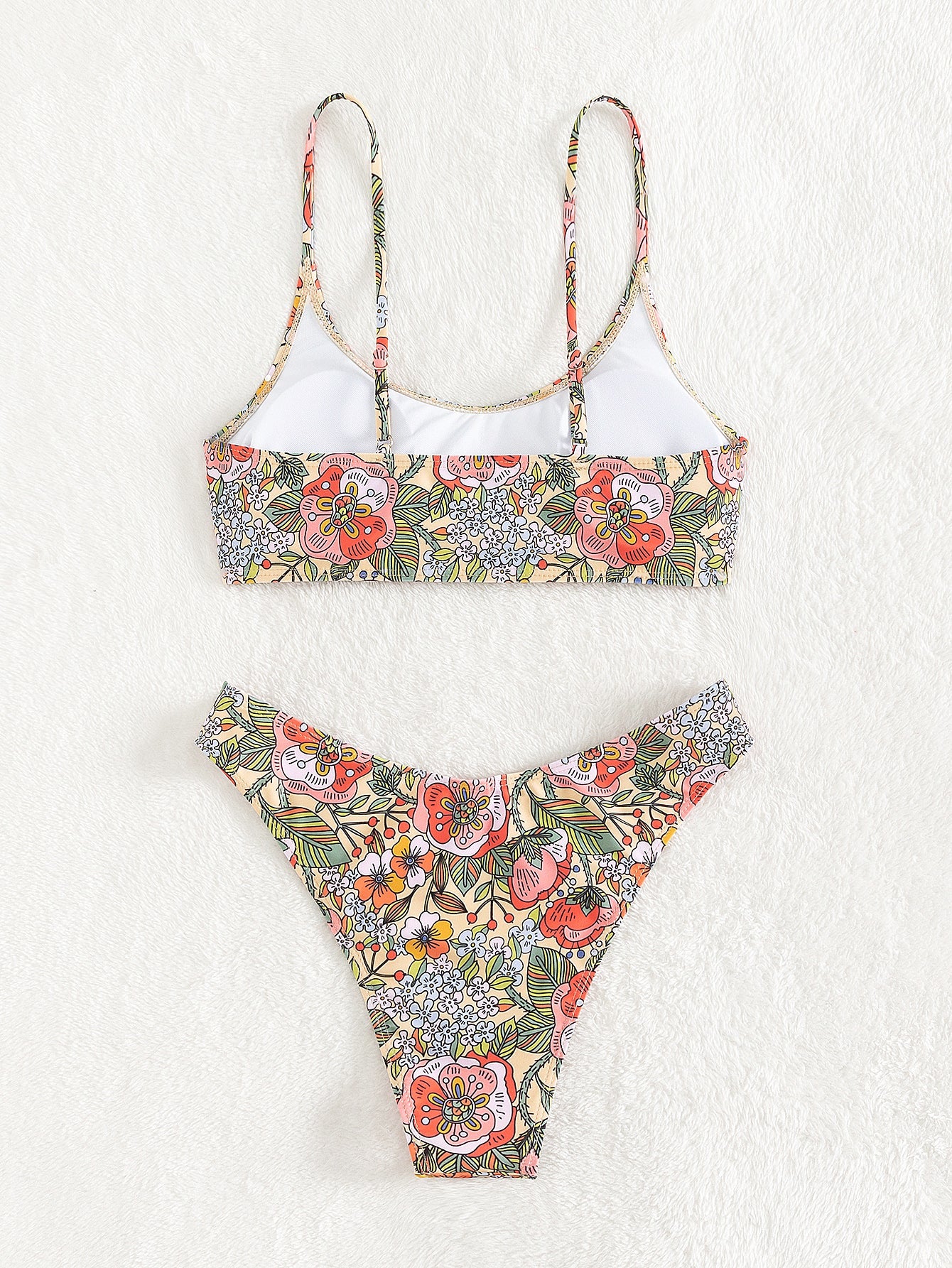 Bikini Swimsuit Sexy Bikini Small Chest Tube Top High Waist Split Swimsuit for Women BALANCE