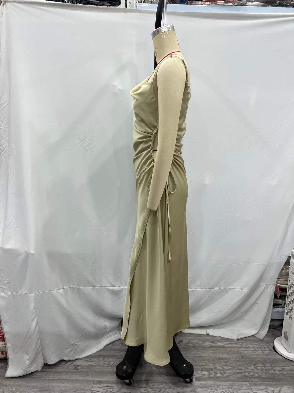 Winter Women Clothing Slim Hollow Out Cutout Swing Collar Slit Dress CHEN