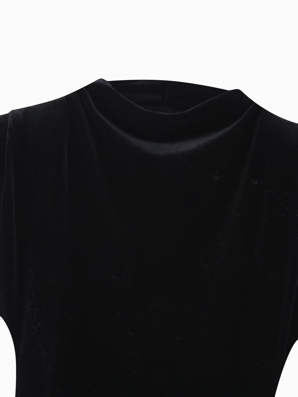 Spring Sexy Short Sleeve Velvet Belt Padded Shoulder Sheath Dress CHEN