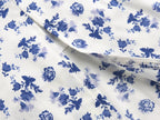 Early Spring French Retro Debutante Square Collar Lace Flying Sleeves Floral Print Slit Dress PullWind