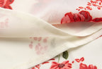 Summer French Tied Spaghetti Strap Short Dress High Grade Backless Red Floral Retro V neck Women Dress PullWind