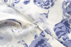 Spring Summer French Elegant Classical Printing Slip Dress Women Ruffled U Neck Maxi Dress PullWind