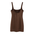 Winter Women Clothing Silk Satin Texture Underwear Dress Shell