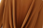 Women Clothing Summer Arrival Solid Color V neck Flared Long Sleeve Halter Sheath Dress Shell