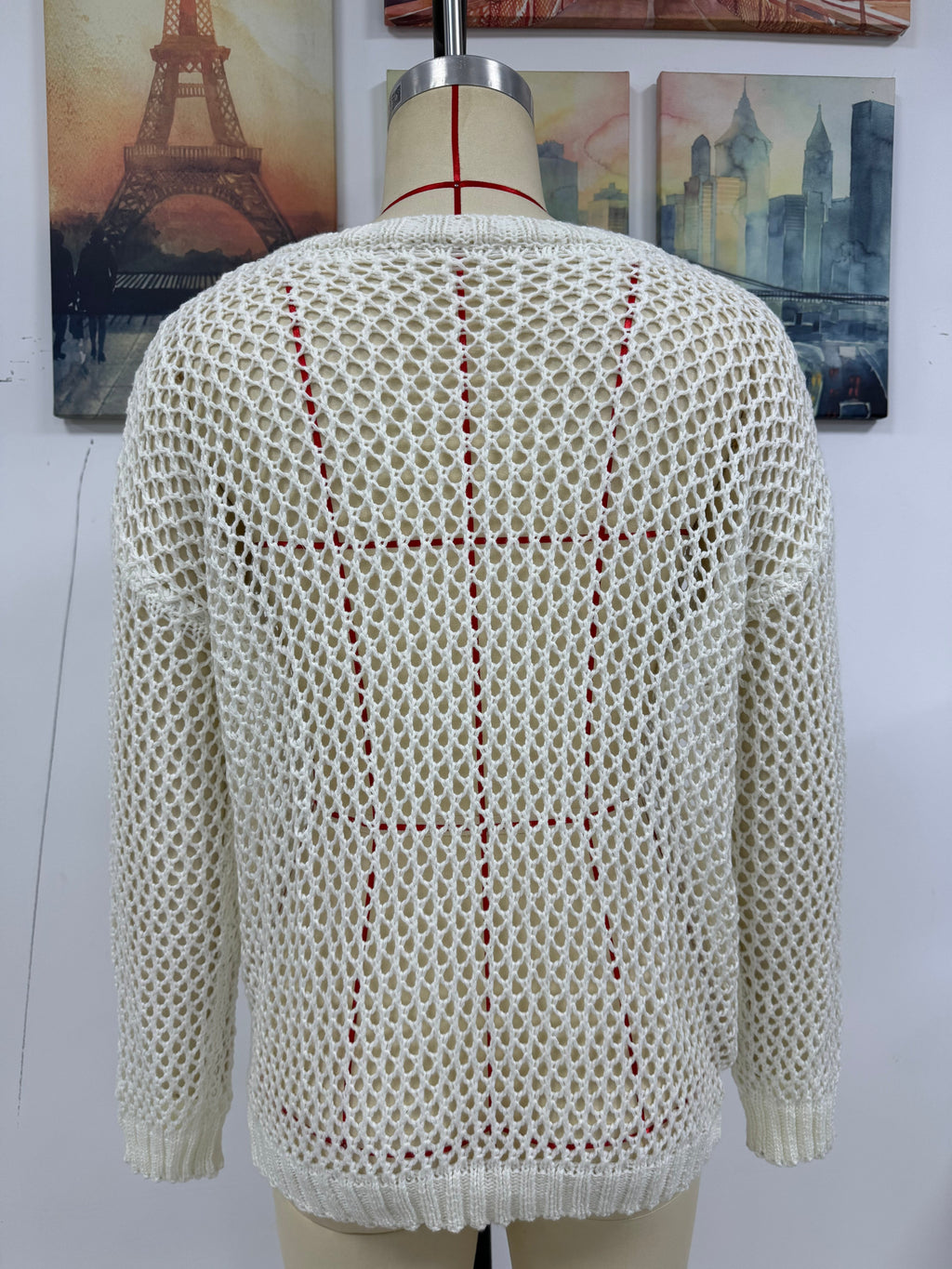 Summer Women Round Neck Five Pointed Star Sexy Cutout Pullover Women Knitwear SERENDIPITY