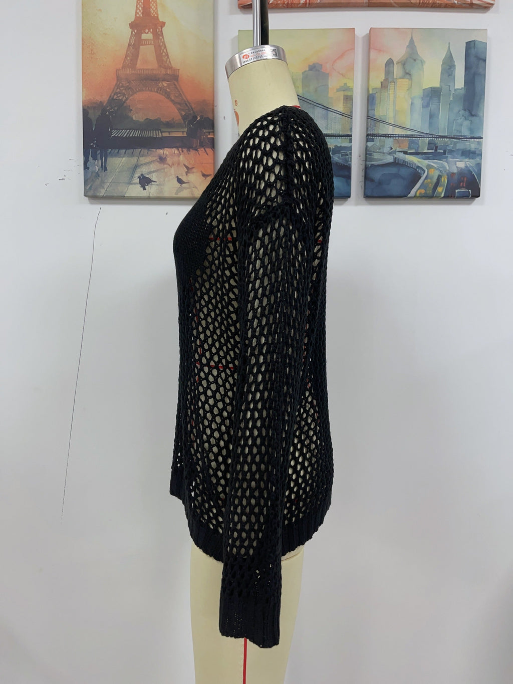 Summer Women Knitwear Round Neck Love Beach Cover Up Vacation Solid Color Women Knitwear SERENDIPITY