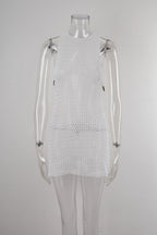 Summer Women Beach Cover Up Backless Hollow Out Cutout Sweater PettiCloth