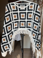 Nueva alfombra de borlas huecas de ganchillo de verano para mujer Aguja de ganchillo