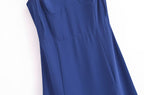 Summer High Waist Sexy Side Split Hem Sling Mid Length Dress OMI