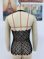 Spring Summer Hollow Out Cutout Beach Holiday Knitted Blouse Coat Beach SERENDIPITY
