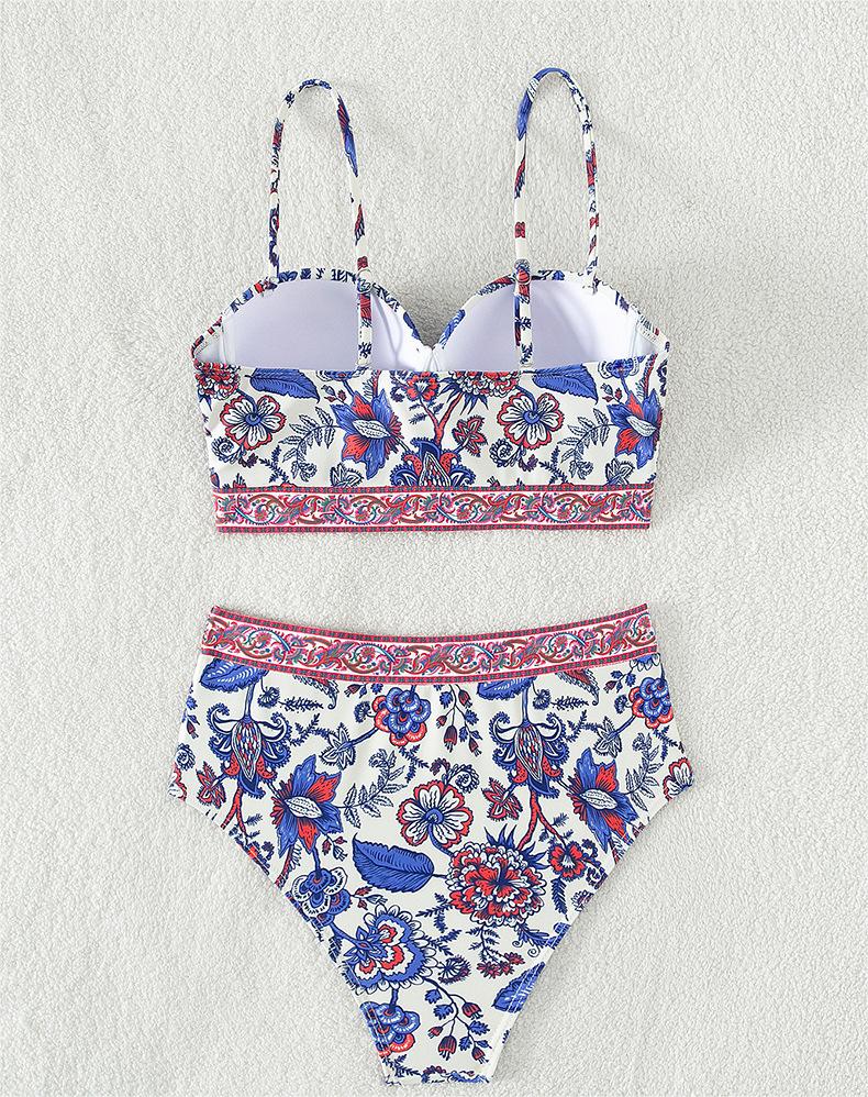 Women Swimsuit Sexy Bikini High Waist Push Up Bikini Swimming Suit