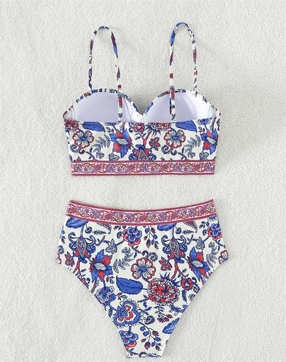 Women Swimsuit Sexy Bikini High Waist Push Up Bikini Swimming Suit