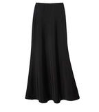 High Waist Slimming Mid Length Satin Acetate Silky Skirt Spring Summer Sheath Fishtail A Line Long Skirt Sunnygrace