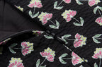French Retro Square Collar Puff Sleeve Printed Dress Women Slim High Waist Lace up Midi Spring Summer PullWind