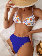 Split Swimsuit Women Sexy Bikini Lace Bikini High Waist Swimsuit BALANCE