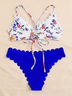 Split Swimsuit Women Sexy Bikini Lace Bikini High Waist Swimsuit BALANCE
