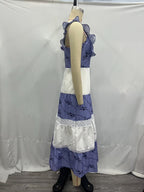 Summer Tank Tops Tube Top Dress Vintage National Embroidery Vacation Dress CHEN