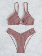 Bikini Swimsuit Sexy Bikini Solid Color V Shaped Pants Swimsuit BALANCE
