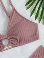 Bikini Swimsuit Sexy Bikini Solid Color V Shaped Pants Swimsuit BALANCE