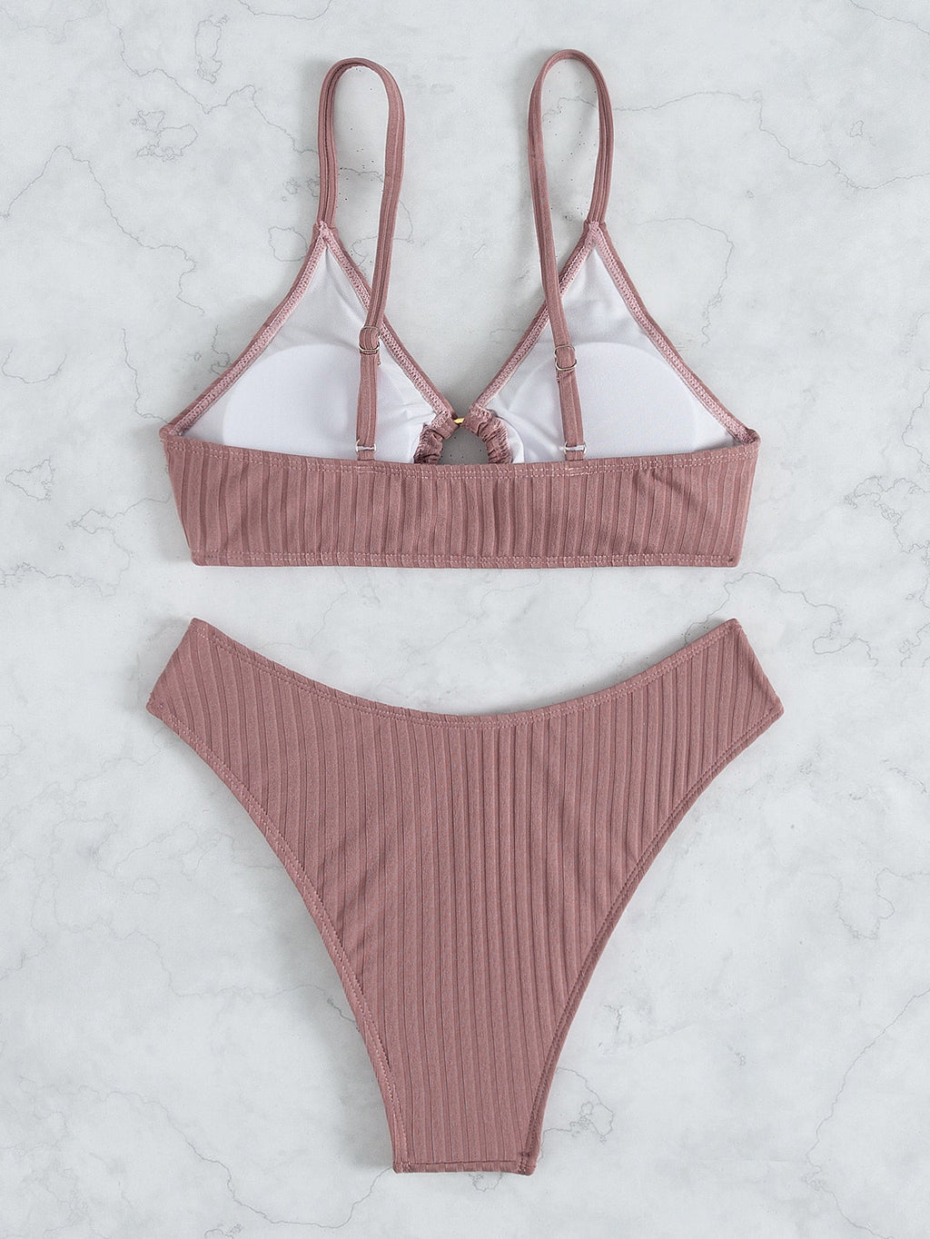 Bikini Swimsuit Sexy Bikini Solid Color V Shaped Pants Swimsuit BALANCE