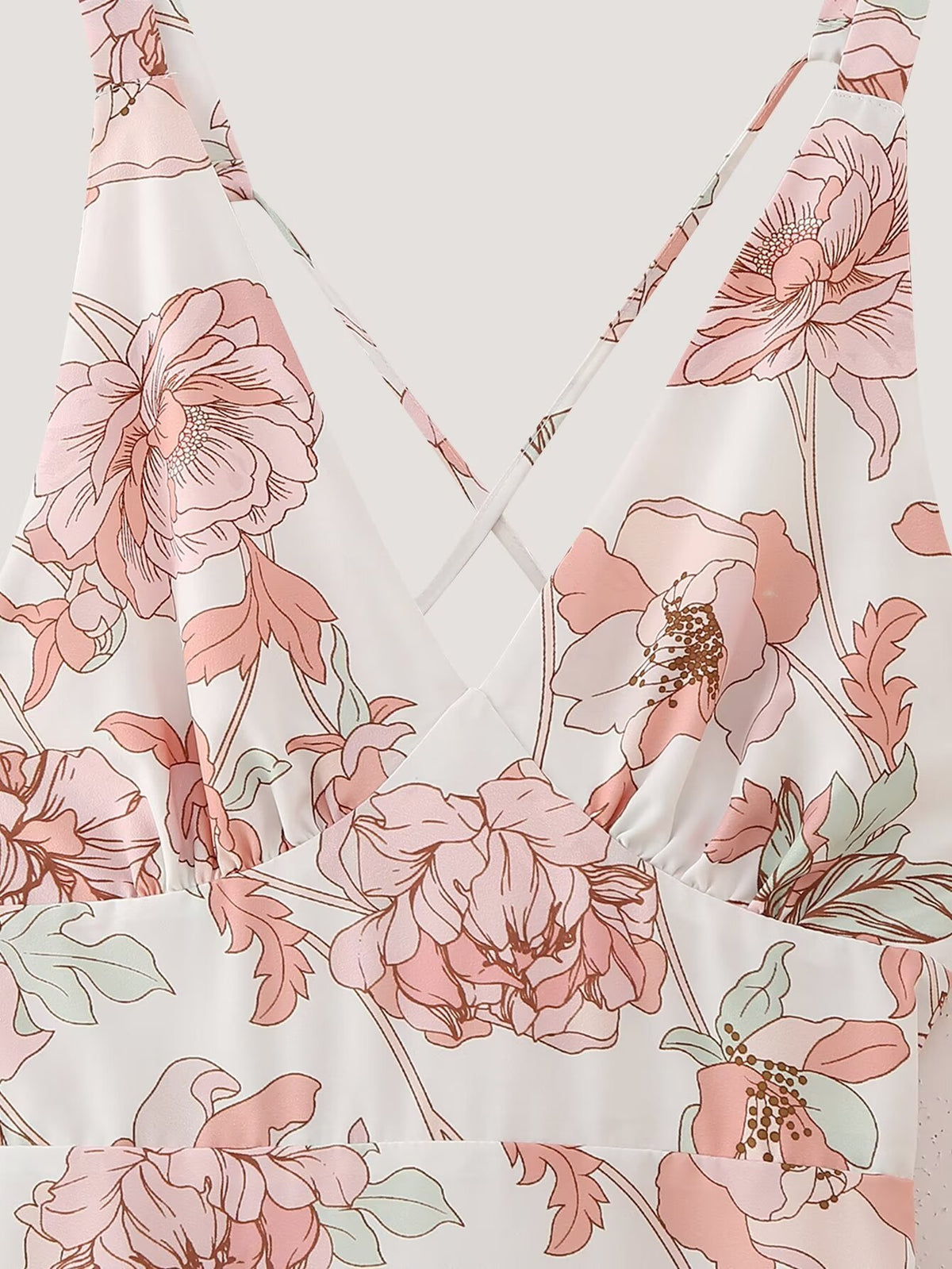 Summer Women Clothing Printed Asymmetric Tiered Dress CHEN