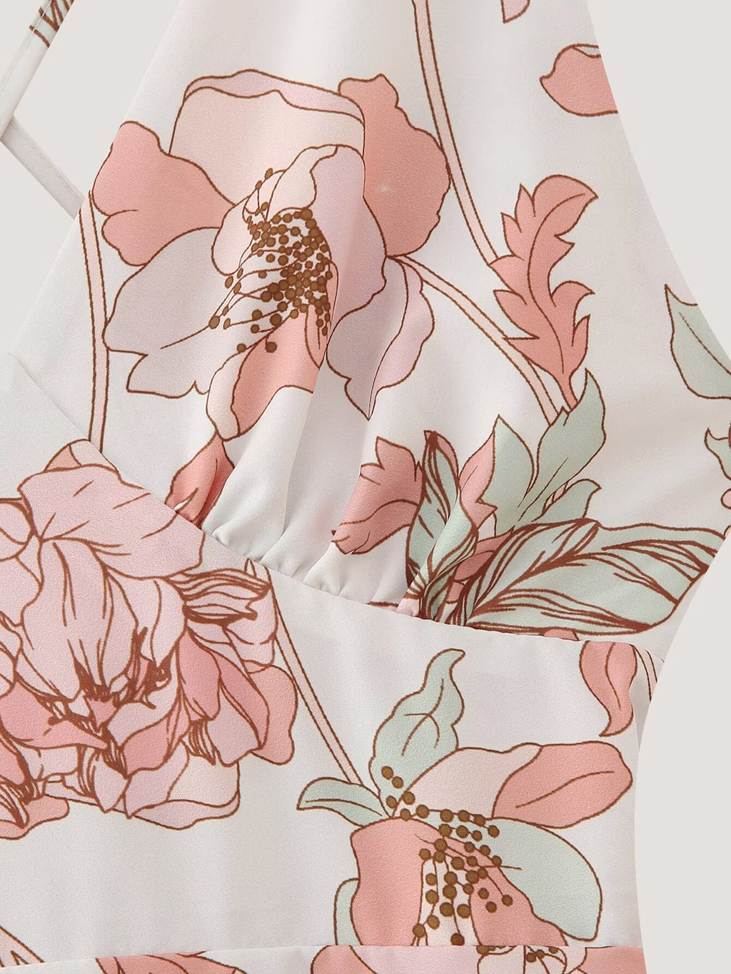 Summer Women Clothing Printed Asymmetric Tiered Dress CHEN