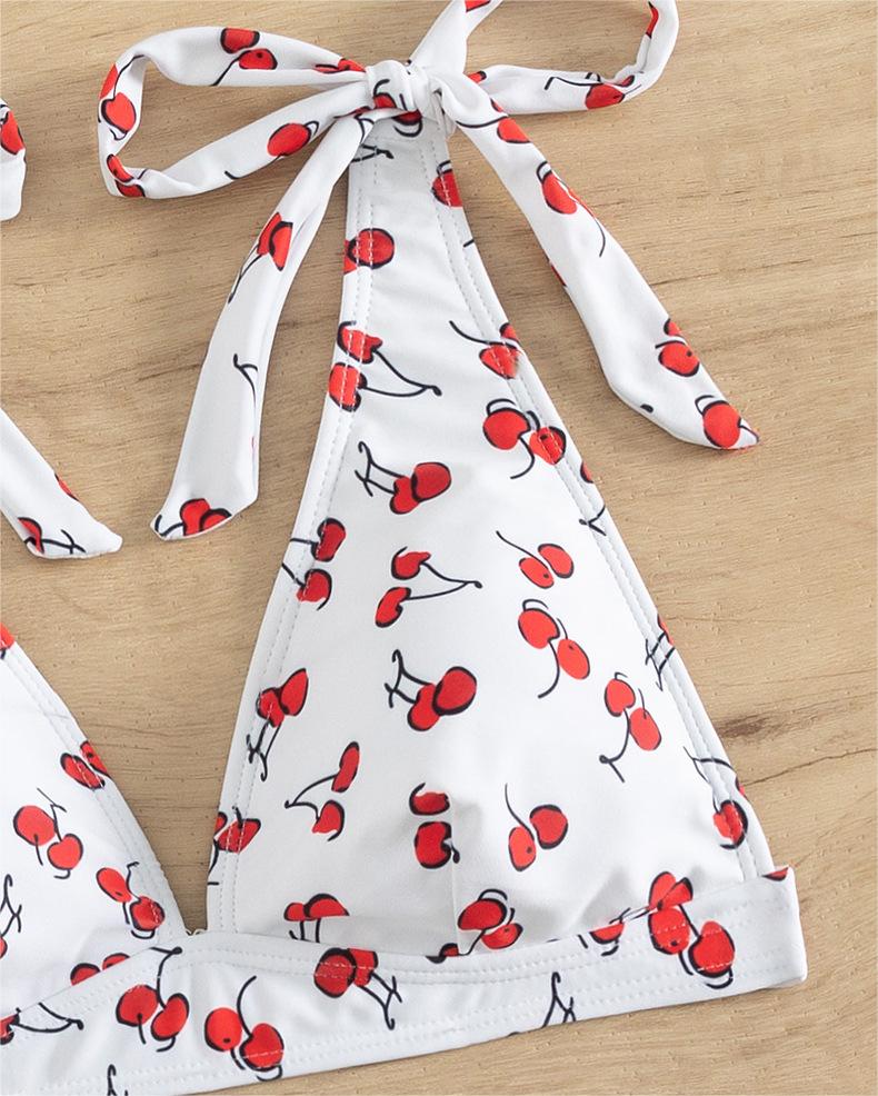 Bikini Sexy Fruit High Waist Bikini Bow Lace Up Swimsuit BALANCE