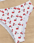 Bikini Sexy Fruit High Waist Bikini Bow Lace Up Swimsuit BALANCE