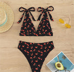 Bikini Sexy Fruit High Waist Bikini Bow Lace Up Swimsuit BALANCE