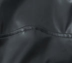 Minimalist Sexy Casual Dress Basic Faux Leather Slimming Pullover Elegant Hip Dress for Women JuneMade