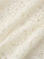 Spring Women Clothing Lace Embroidery Slim Fit Maxi Dress Women CHEN