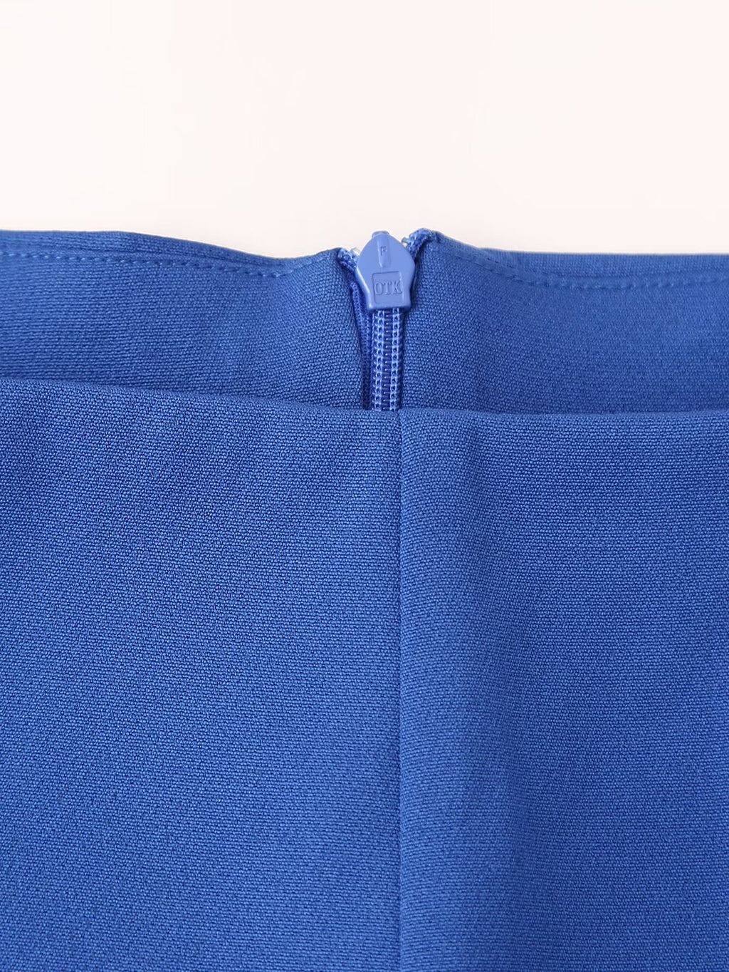 Women Clothing Summer Blue Color Back Cross Design Midi Dress CHEN