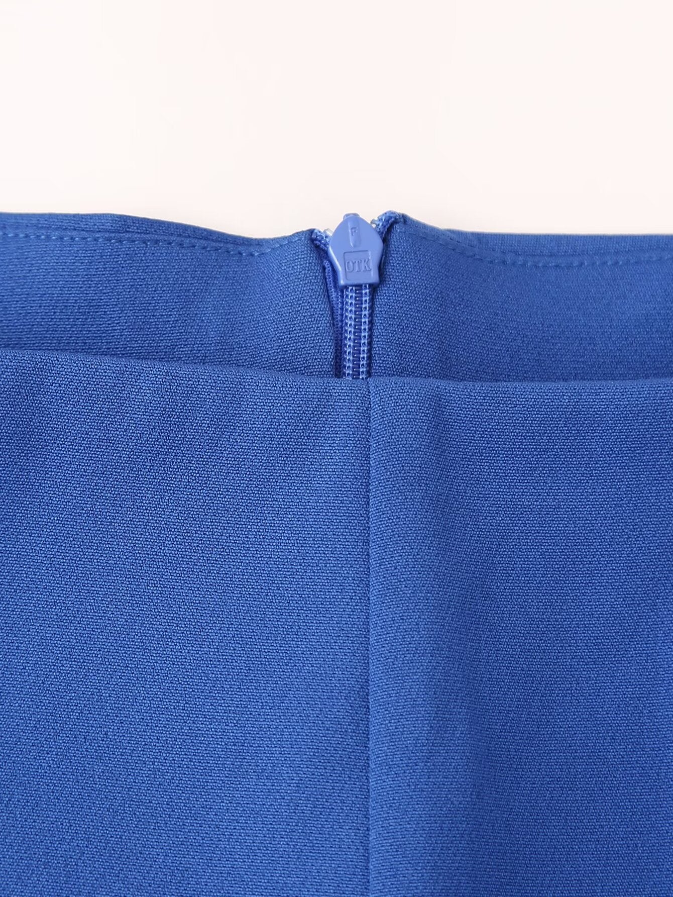 Women Clothing Summer Blue Color Back Cross Design Midi Dress CHEN