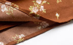 Early Spring French Vacation V Neck Strap Dress Brown Bottom Printed Cool Dress PullWind