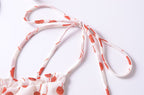 French Sweet Floral Printed Waist Controlled Suspender Dress Slim Fit Slimming Flounce Anti Aging Elegant Dress OMI