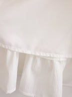 Spring Women Clothing Stylish Graceful Simple Solid Color Texture Ruffled Dress FRIDAY