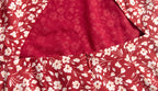French Holiday Red Bottom Floral Round Neck Tight Waist Split Dress Summer Sexy Backless Midi Dress PullWind