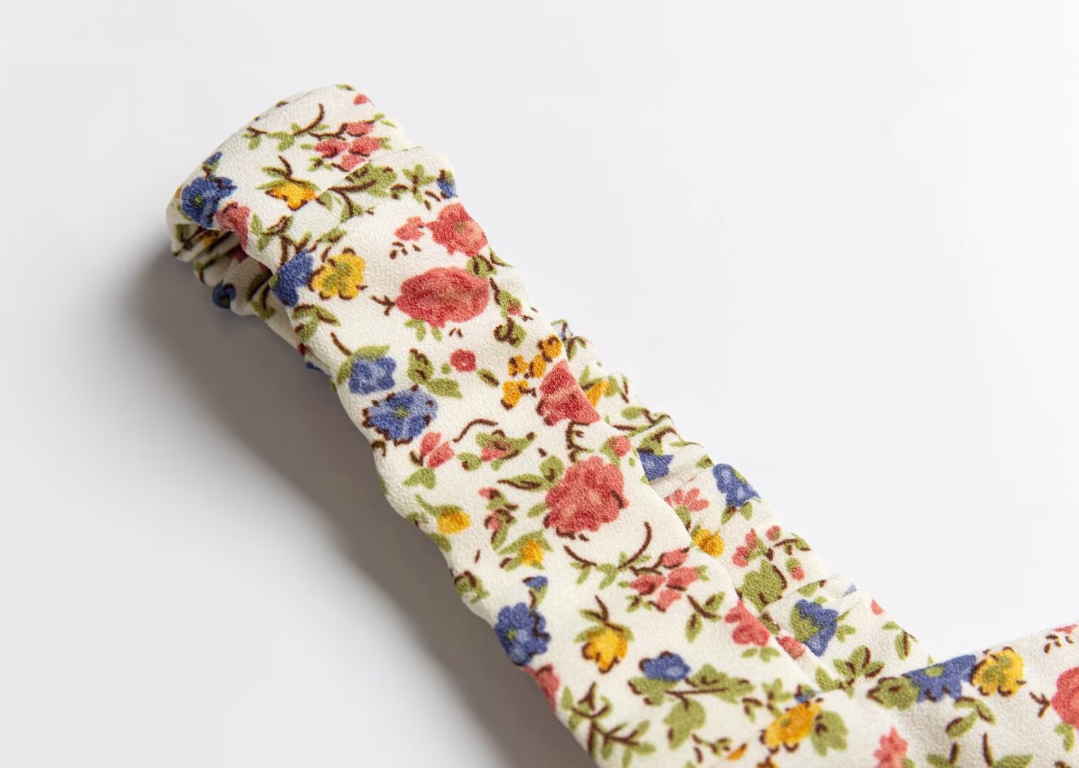 Spring Pastoral Floral Pattern Over Beige Background Square Collar Casual Camisole Dress PullWind