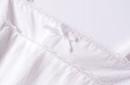 French Retro Lace Bowknot Decoration Square Collar Vest Dress Cami Dress Summer Slim Fit A Line Dress Women OMI