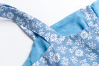French Vintage Floral Off Neck Single Breasted Cami Dress Summer Slim Fit Slimming Vacation Mid Length Dress Women PullWind