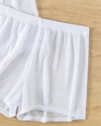 Chemisier noir découpé, boxer fendu, bikini, vêtements de plage, chemisier pour femme, maillot de bain