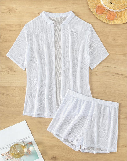 Blusa negra con aberturas, bóxer dividido, bikini, ropa de playa, blusa para mujer, traje de baño