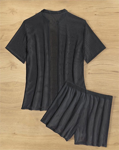 Blusa negra con aberturas, bóxer dividido, bikini, ropa de playa, blusa para mujer, traje de baño