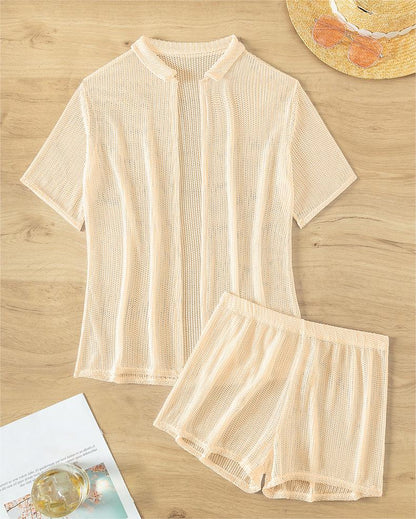 Blusa negra con aberturas, bóxer dividido, bikini, ropa de playa, blusa para mujer, traje de baño